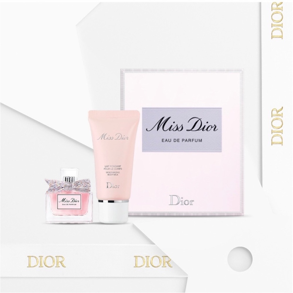 Miss Dior Mini Gift Set Body Milk & Eau de Parfum Travel Size brand new sealed